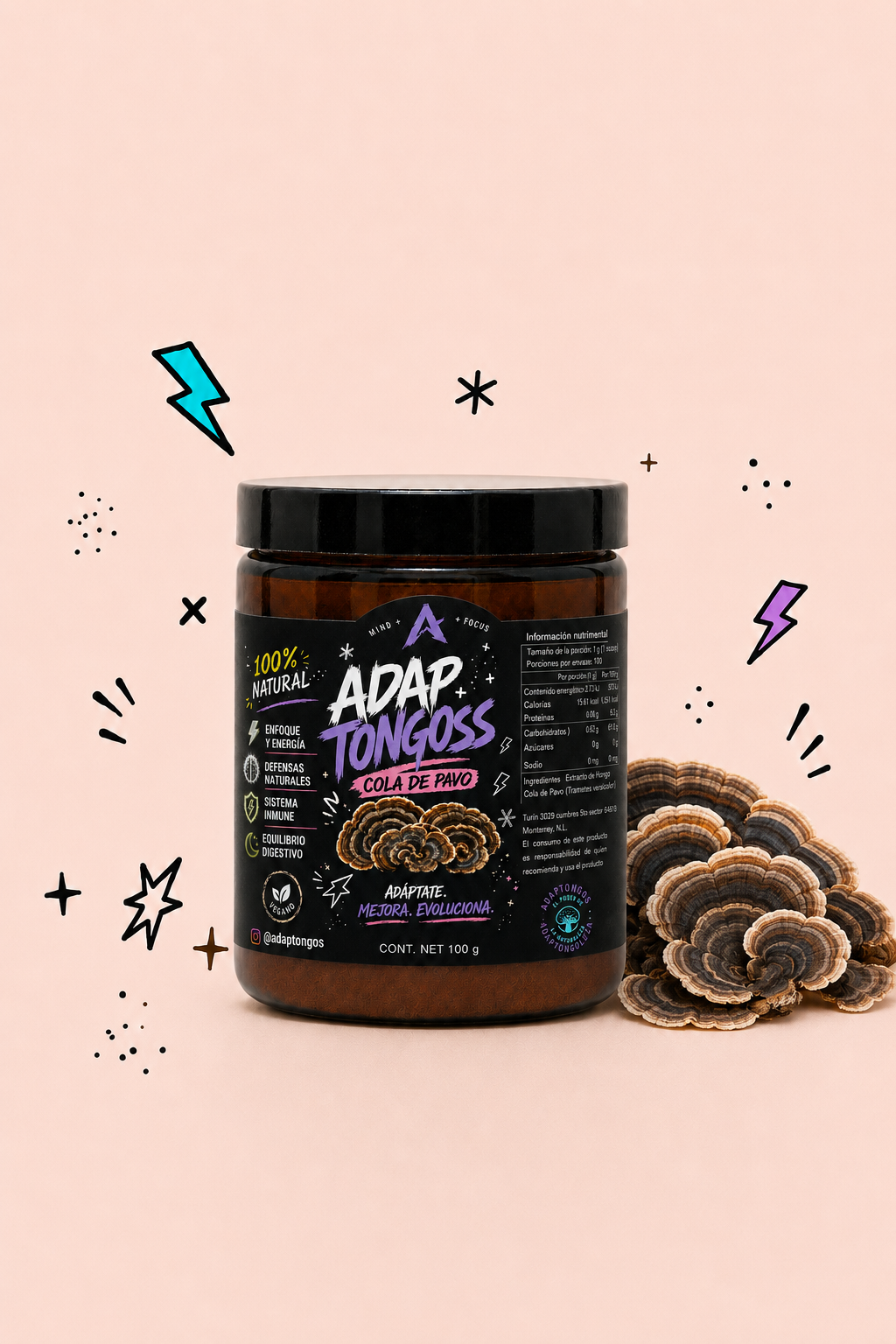 Cola de pavo – Extracto en polvo 100 g